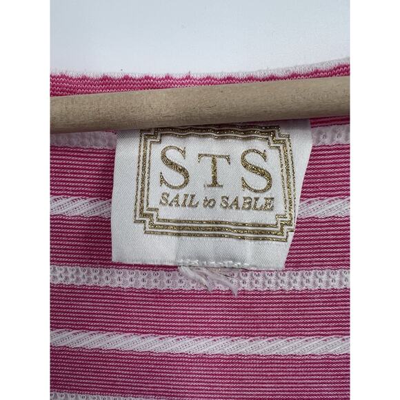 Sail To Sable Pink Stripe Maxi Dress XL - Picture 4 of 5